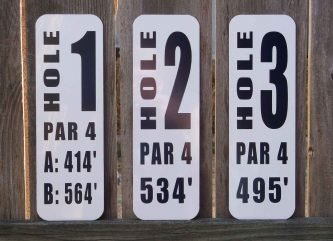 Our low-priced Facts Tee Sign features high quality materials that will last for many years.