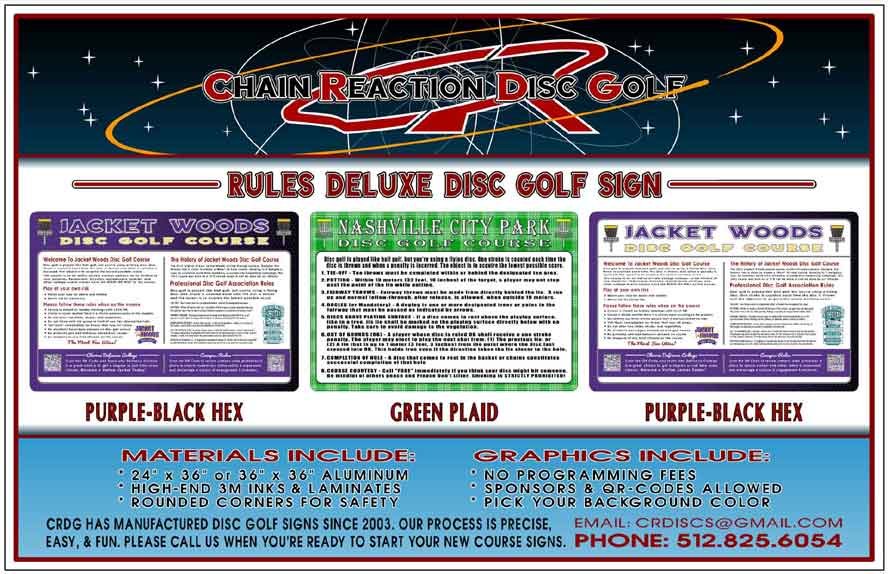 RULES DELUXE SIGN