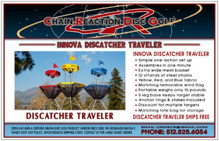 Innova DISCatcher Traveler Target for disc golf.
