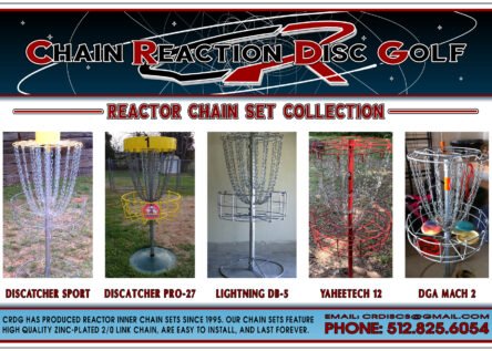 Chain Reaction Disc Golf Inner Chain Set Feature Banner.