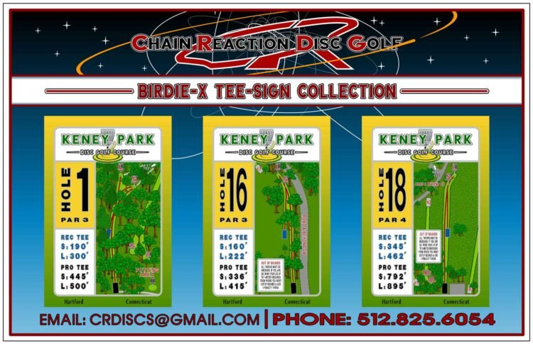 Chain Reaction Disc Golf Birdie-X Tee Sign Hero Banner
