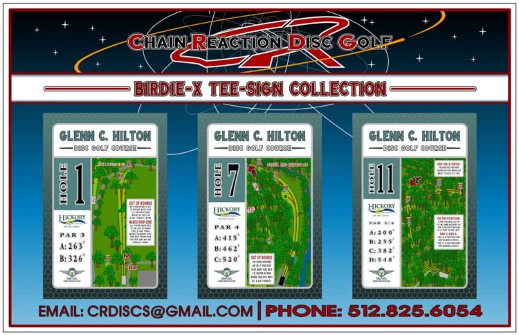 Chain Reaction Disc Golf Birdie-X Tee Sign Hero Banner