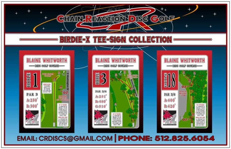 Chain Reaction Disc Golf Birdie-X Tee Sign Hero Banner
