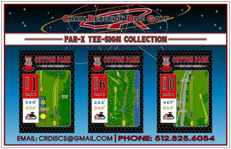 Chain Reaction Disc Golf Par-X Tee Sign Hero Banner