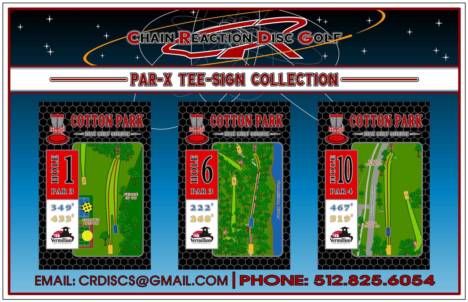 Chain Reaction Disc Golf Par-X Tee Sign Hero Banner