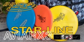 Innova Star AviarX3 Golf Discs in Blue, Yellow, & Orange