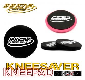 Innova Kneesaver Kneepad Mini Disc shown in black.